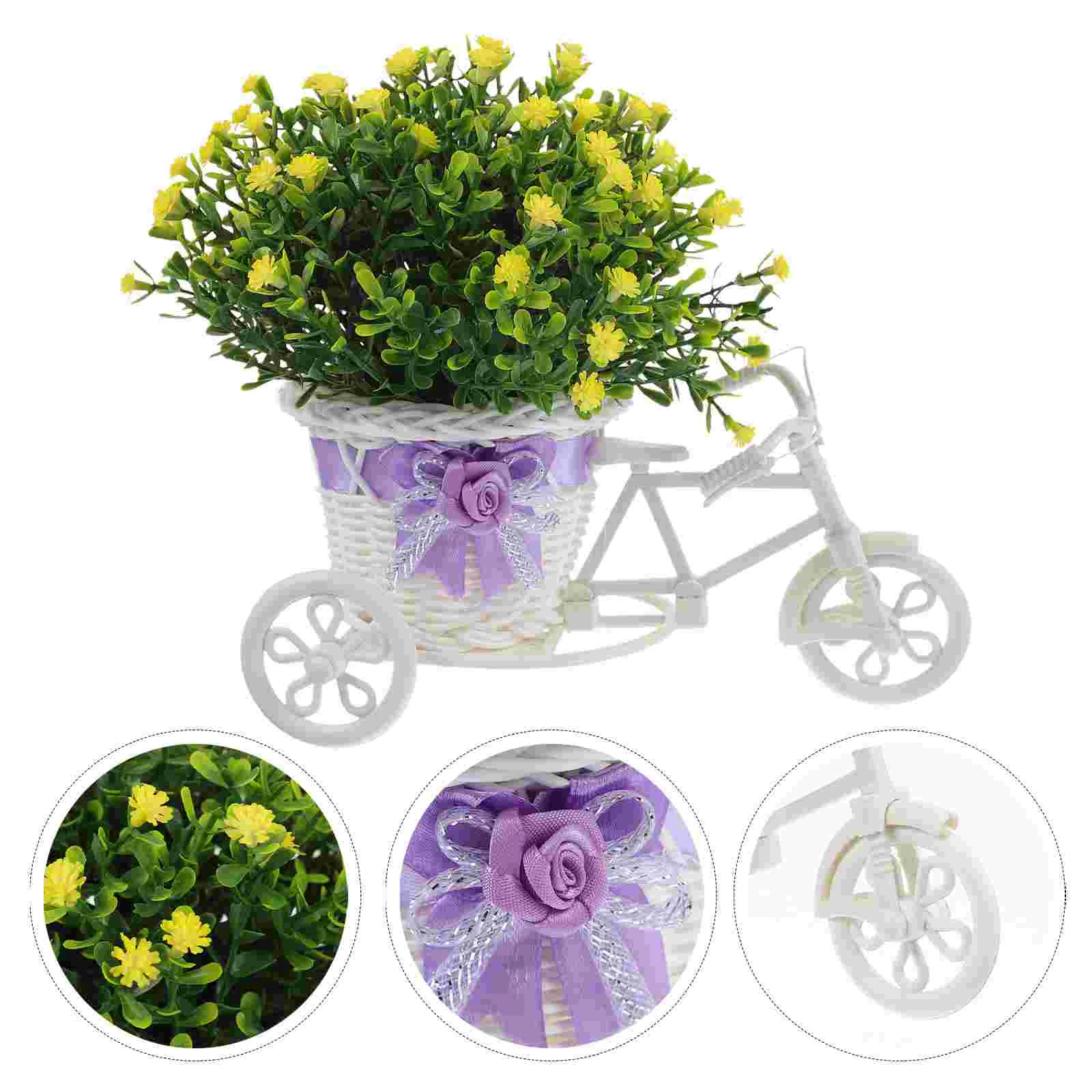 

Outdoor Decoration Artificial Ornaments Green Plants Small Potted Fake Pp Bonsai