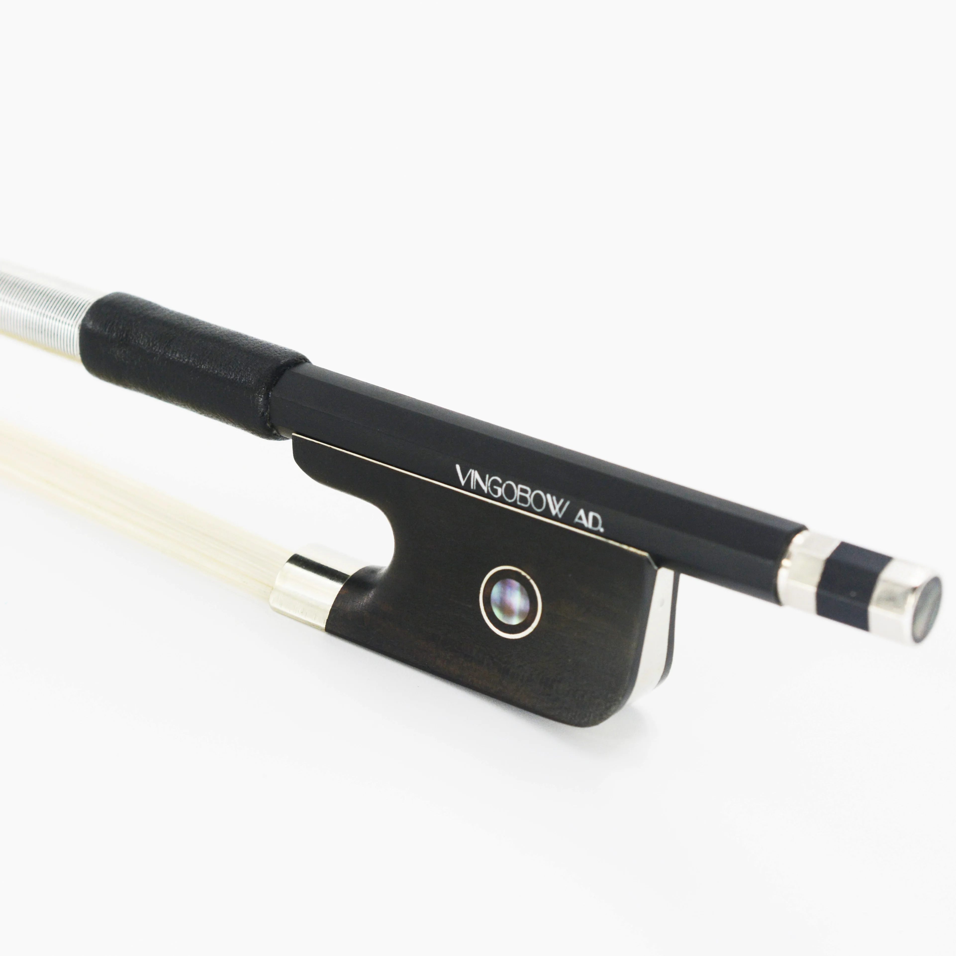 FREE SHIPPING 4/4 100M Balck Carbon Fiber VIOLA BOW Good Quality Ebony Frog and Natural White Horsehair Viola Parts Accessories