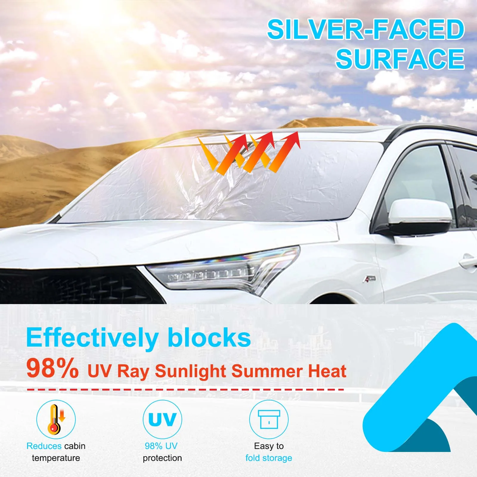 Солнцезащитный козырек для переднего лобового стекла автомобиля Acura RDX 2013-2022