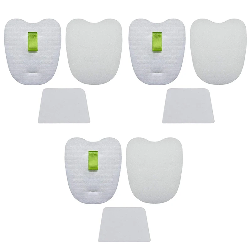 

for Shark DuoClean HV380, HV380W, HV381, HV382, HV383, HV384 Replacement Filter Kit, 6 Pre-Filters and 3 Rear Filters