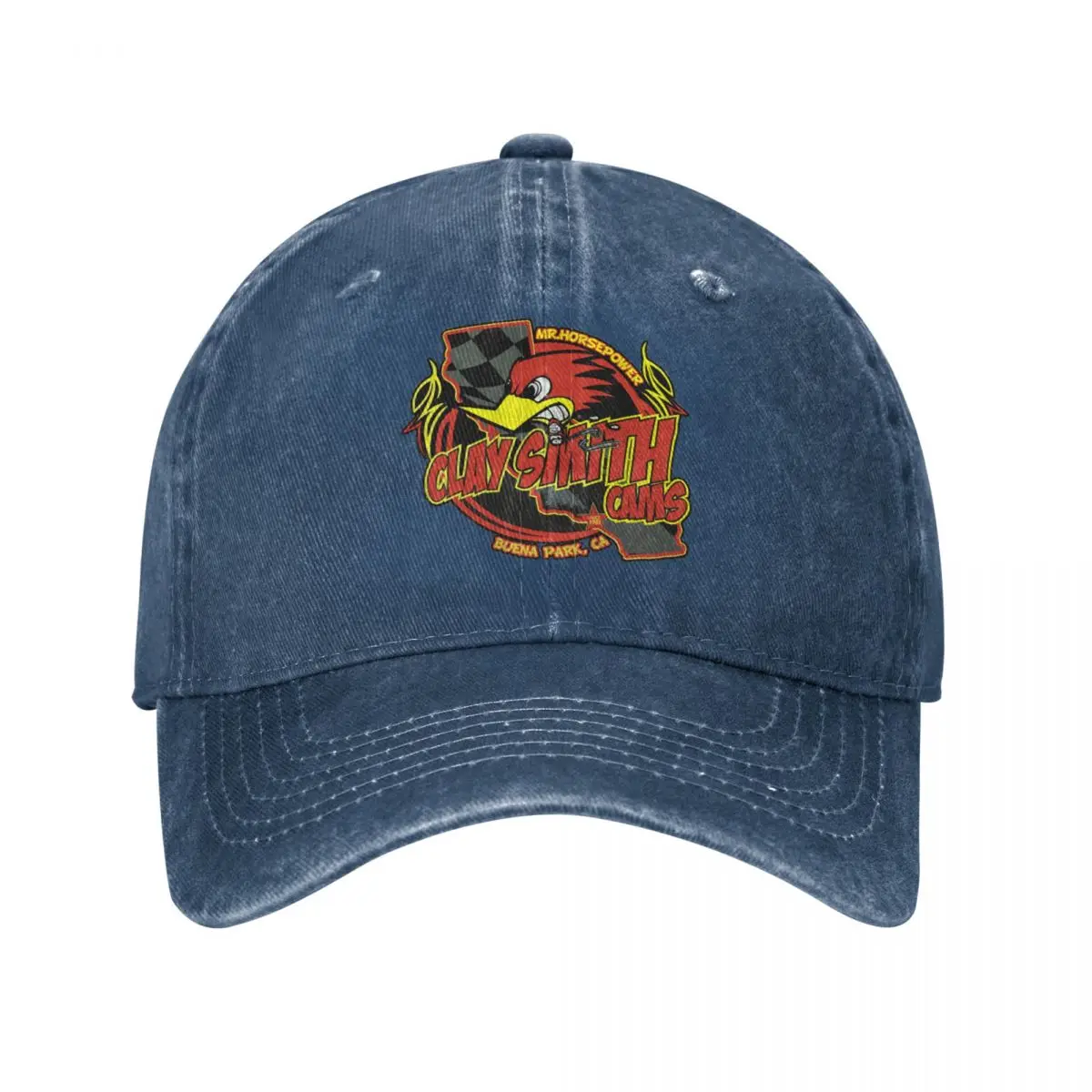 Racing Team Since 1931 Buena Park Ca Men Baseball Cap Mr.Horsepower Clay Smith Cams Washed Caps Hat Travel Gift Snapback Hat