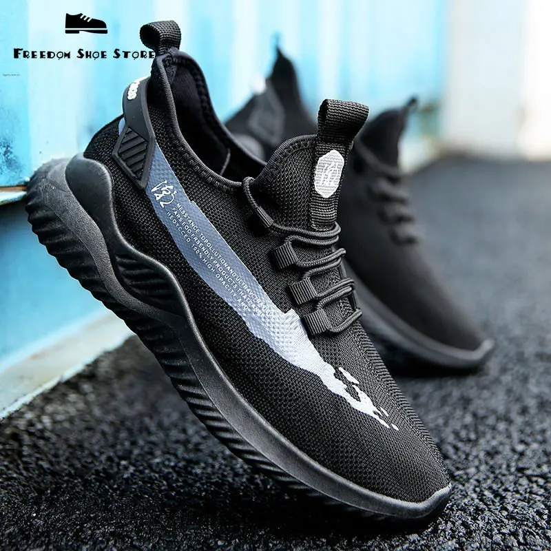 

Men's Shoes Casual Sports Shoes Trendy Hundred Match Coconut Shoes Lightweight Breathable Students Fly Weaving Tide Shoes