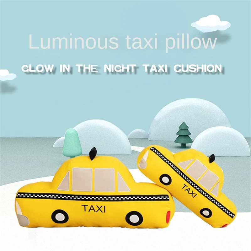

Bubble Kiss Creative Luminous Taxi Seat Cushion Home Decoration Children's Plush Toys Fluffy Cushions Waist Back Office Pillow