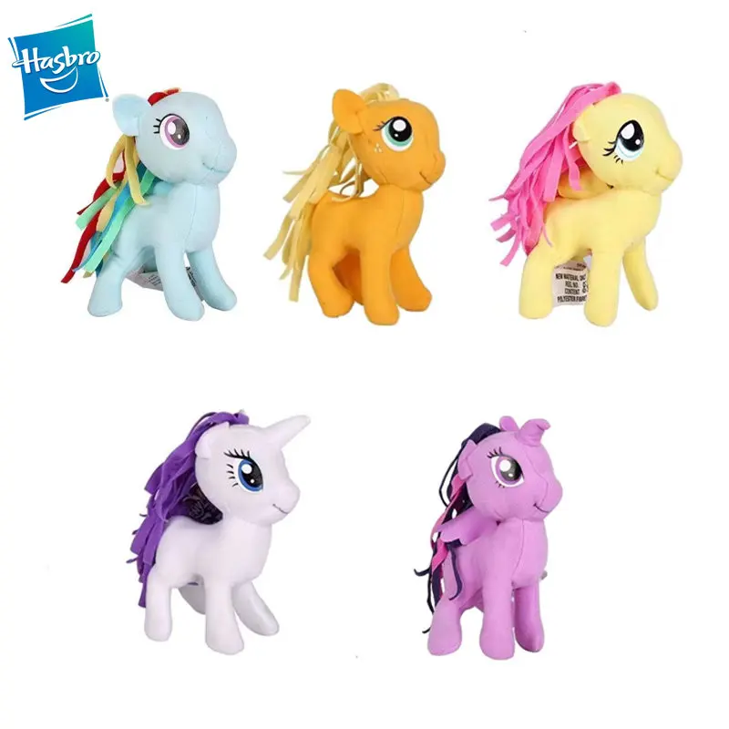 

Hasbro My Little Pony Twilight Sparkle Rainbow Dash Applejack Rarity Animal Figures Cartoon Plush Toys Cute Doll Gift for Kids