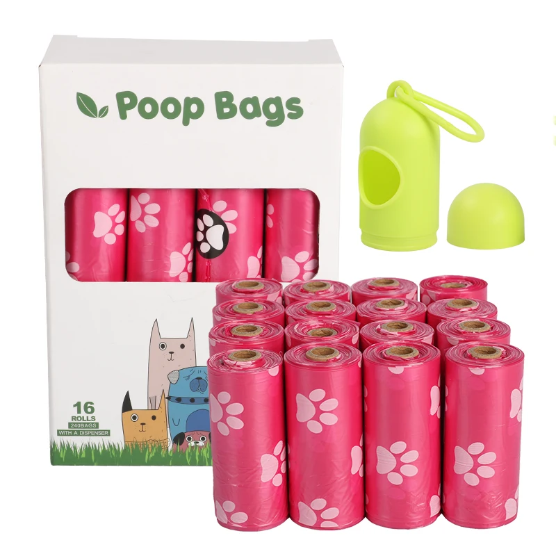 

Eco Friendly Dog Poop Bag Biodegradable Leak Proof Dog Garbage Waste Bags with Dispenser Collector Pick Up Tool EPI Doggie Bags