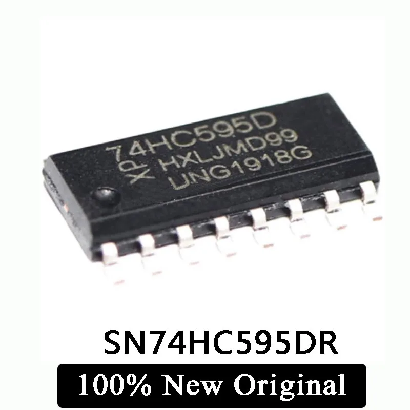

5 шт., чипсет SN74HC595DR 74HC595D HC595 8-bit SOP-16 IC, 100% Новый оригинальный элемент управления переключением