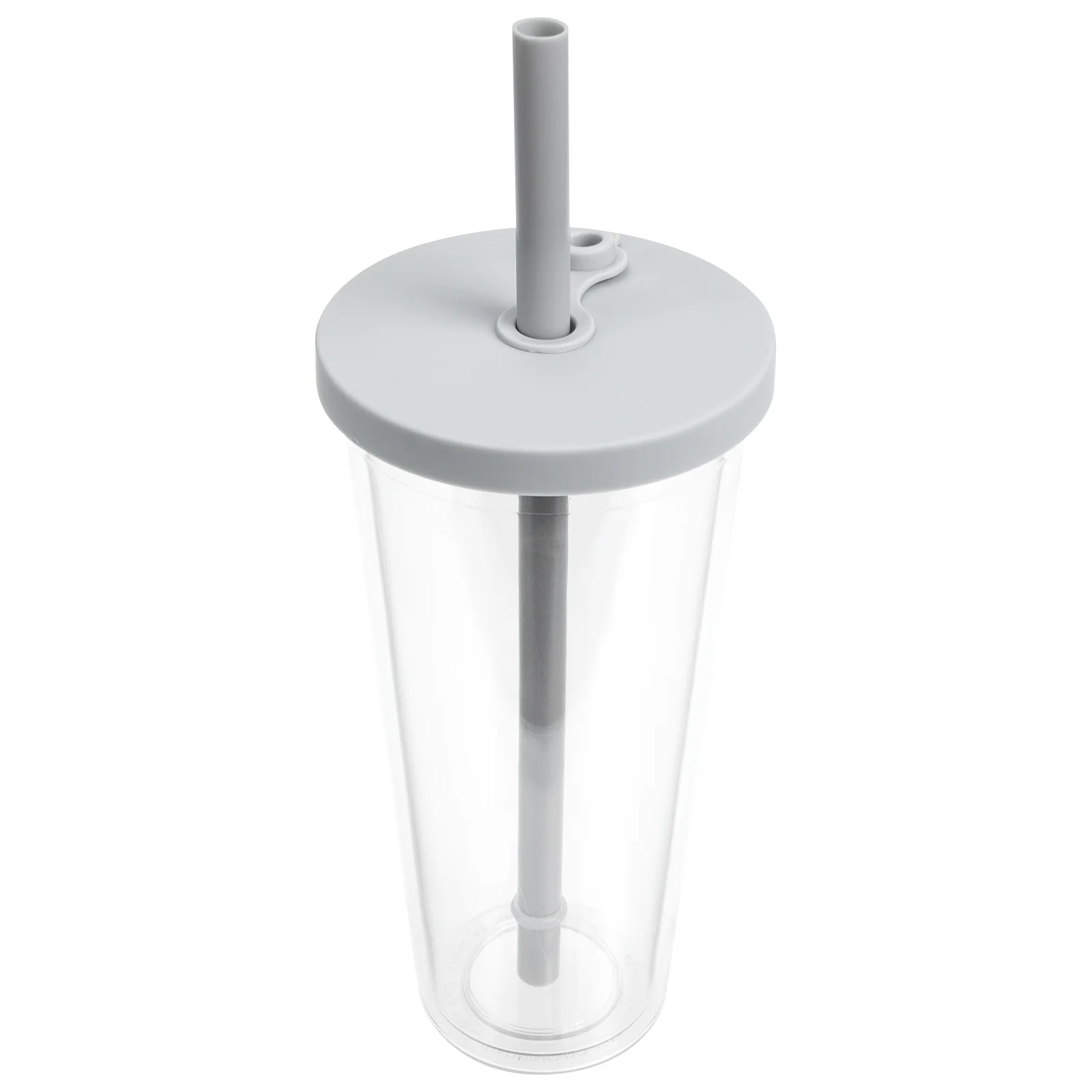 

Double Layer Cup Plastic Straw Cup for Bubble Tea Cold Drinks Beverages