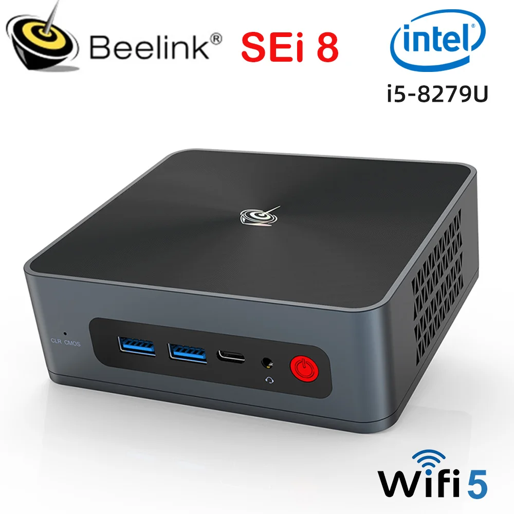 Beelink SEi 8 8-й Intel i3 8109U Windows 11 Pro мини-ПК Wifi5 DDR4 4K двойной HD 1000M BT4.0 настольный