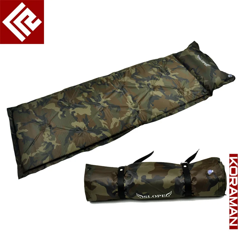 

Новинка 2023, уличный автоматический продувочный водонепроницаемый коврик для Лало и кемпинга, камуфляжный утолщенный легкий портативный комбинированный коврик