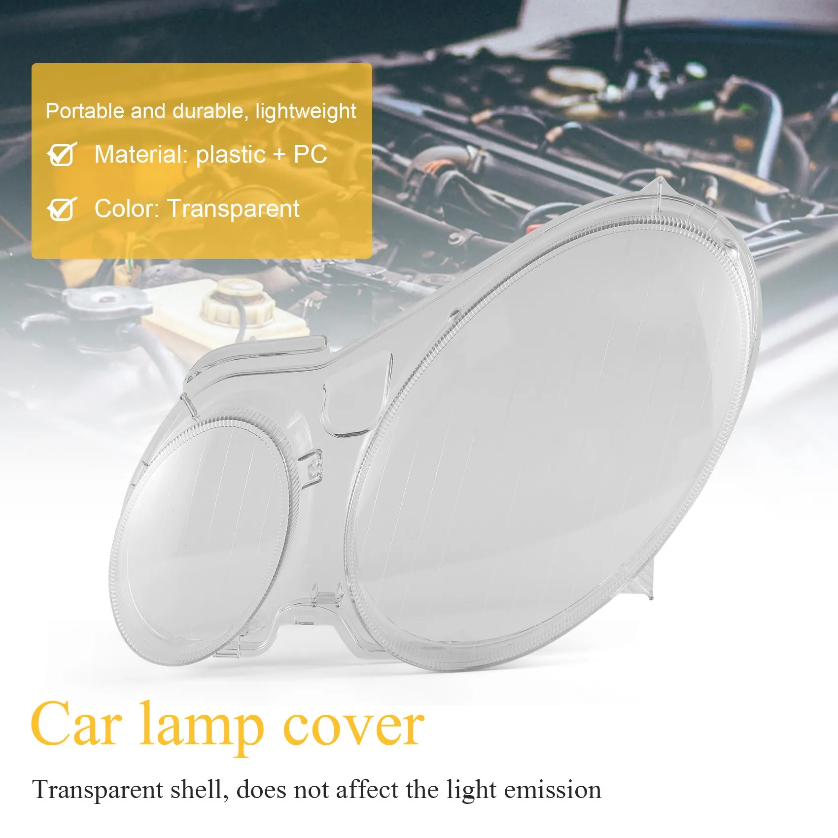 Стеклянный абажур для объектива автомобильной фары крышка противотуманной E