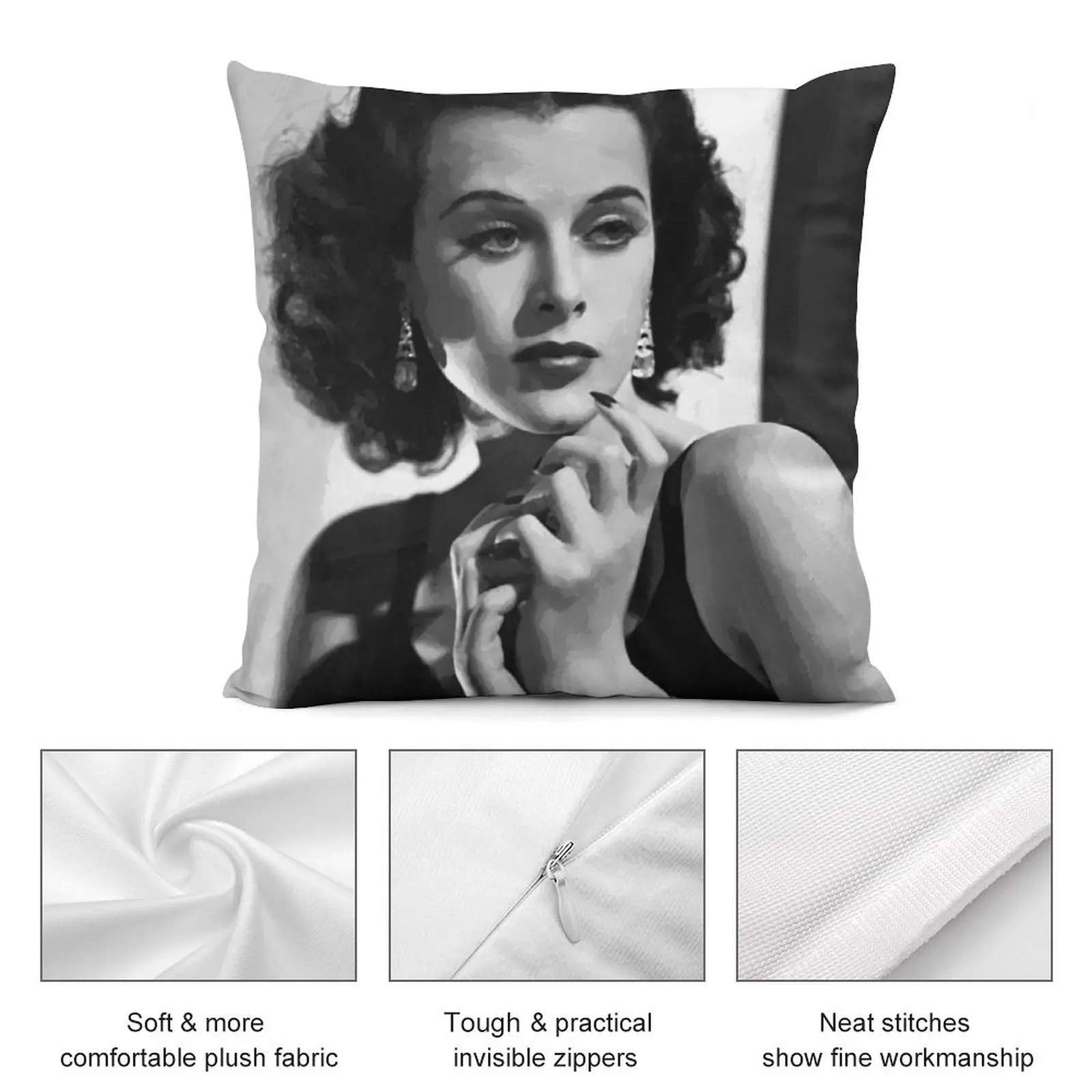 Винтажная Hedy Lamarr картина маслом декоративная подушка для дивана чехол