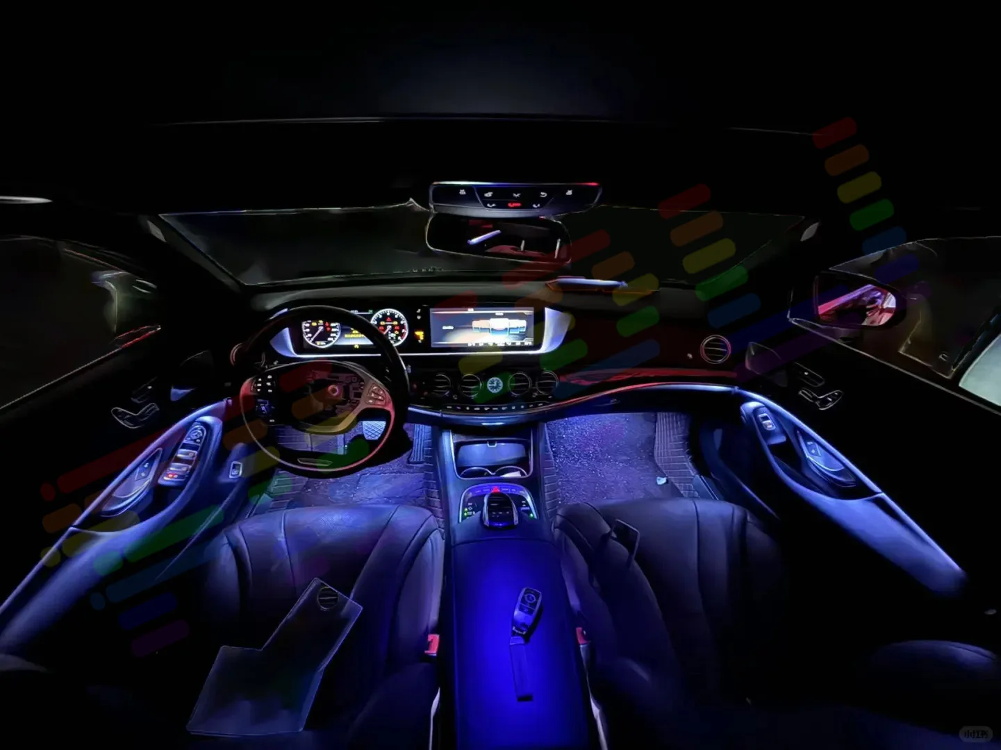 Для Mercedes-Benz W205 X253 W177 W118 W247 W117 W156 W176 W246 Атмосферная лампа RGB Symphony Автомобильное