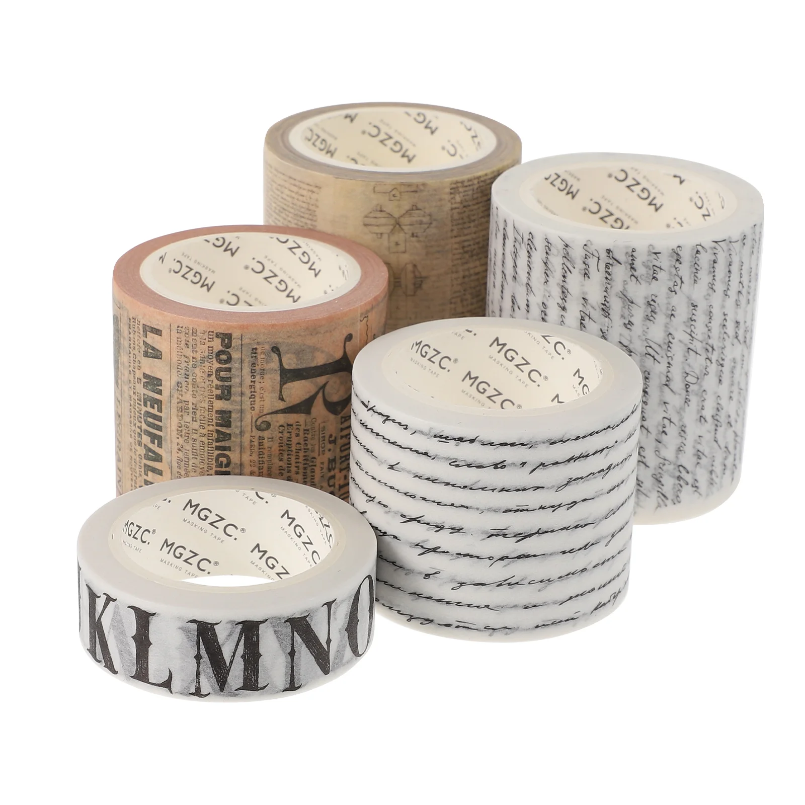 

5 Roll Diary Decoration Sticker Retro Vintage Household Scrapbook Sticker