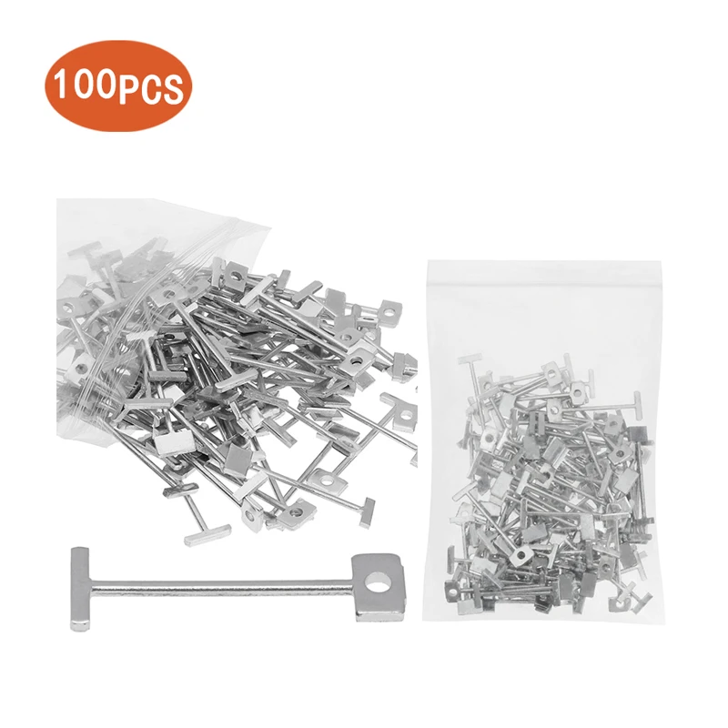 

50/100pcs Replacement Steel Needles Tile Leveling Locator Level Wedges Locator Spacers Tiles Positioning Flooring Tile Carrelage