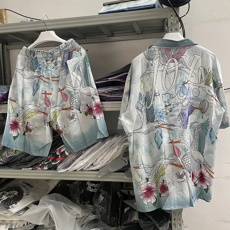 

Футболка Мужская/женская с принтом журавлей, y2k