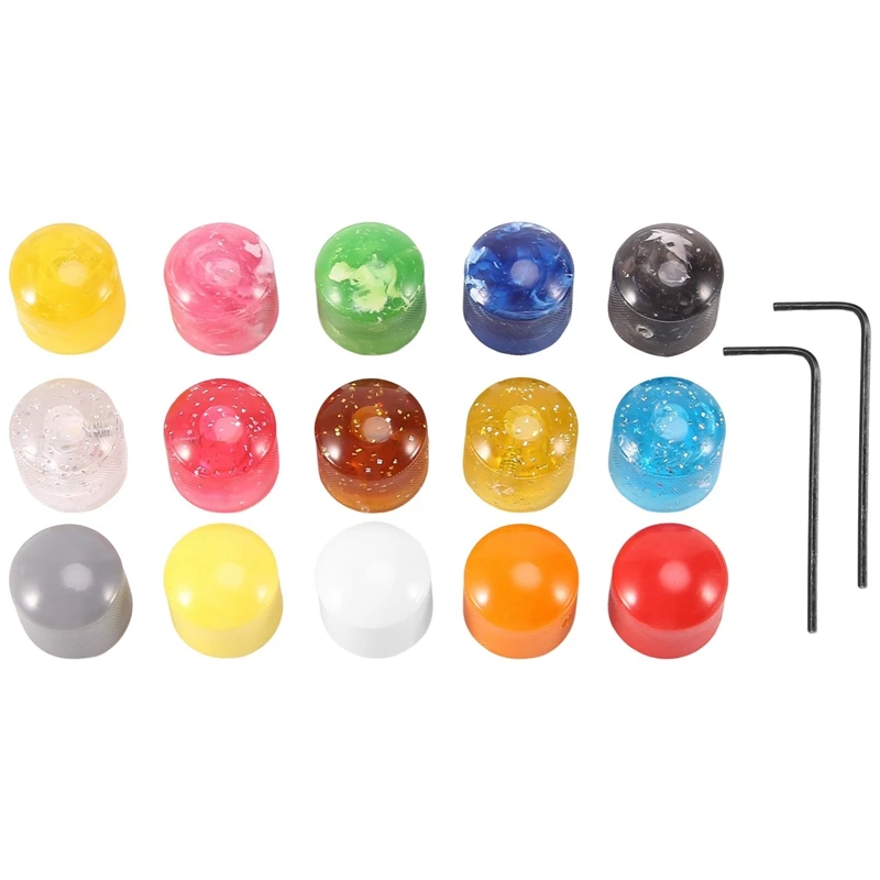 

15 шт., разноцветные кнопки для управления скоростью электрогитары