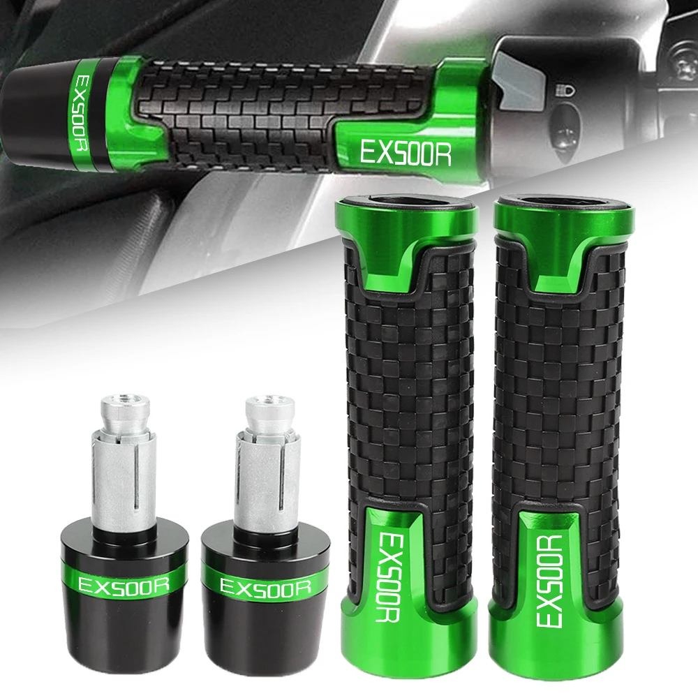 

For KAWASAKI EX500R GPZ500S EX 500 R 1990 1991 1992 1993 1994 1995-2009 Motor CNC 22MM Handlebar Grips Handle Bar Cap End Plugs