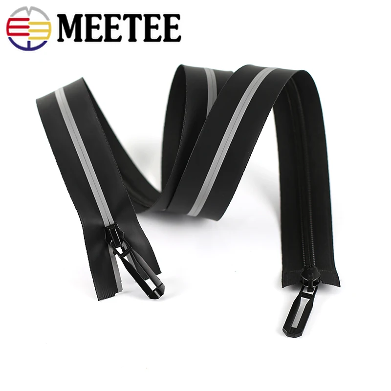 

Светоотражающие Водонепроницаемые молнии Meetee 5 #, невидимая нейлоновая молния для уличного дождевика, спортивной одежды «сделай сам», аксес...