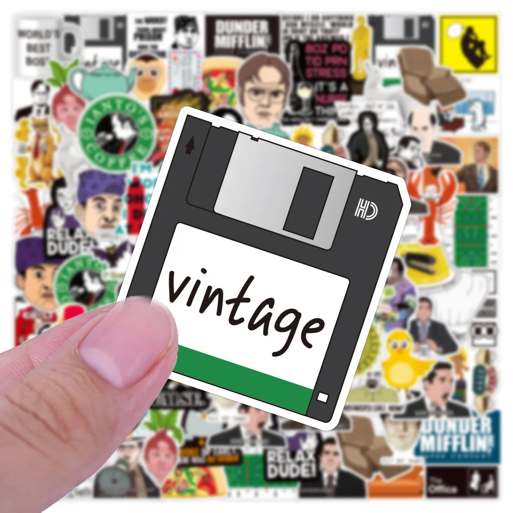 103050pcs american drama office character stickers graffiti stickers phone case luggage laptop creative diy stickers wholesale free global shipping