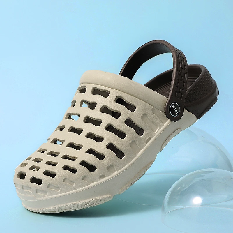 

Summer Clogs Shoes Sandals Slippers Garden Shoes Quick Dry EVA Injection Male Sandalias Lightweight Outdoor Beach Shoes Mules
