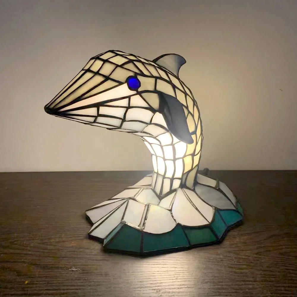 

Высококачественная лампа Тиффани LongHuiJing в стиле дельфина