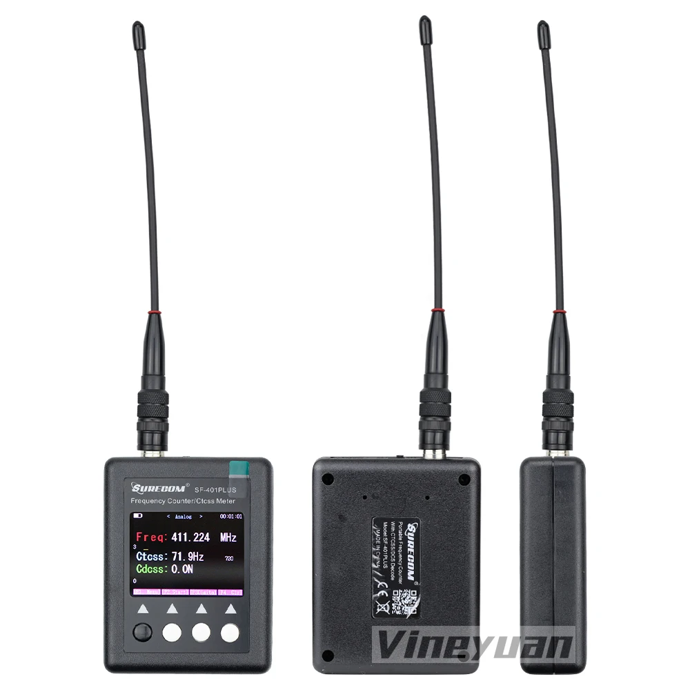 Surecom SF-401 Plus Радиочастотомер, портативный частотомер 27МГц-3000МГц, декодер CTCSSDCS, измеритель частоты. (art.: 3920dd1804e1c) - 3920dd1804e1c