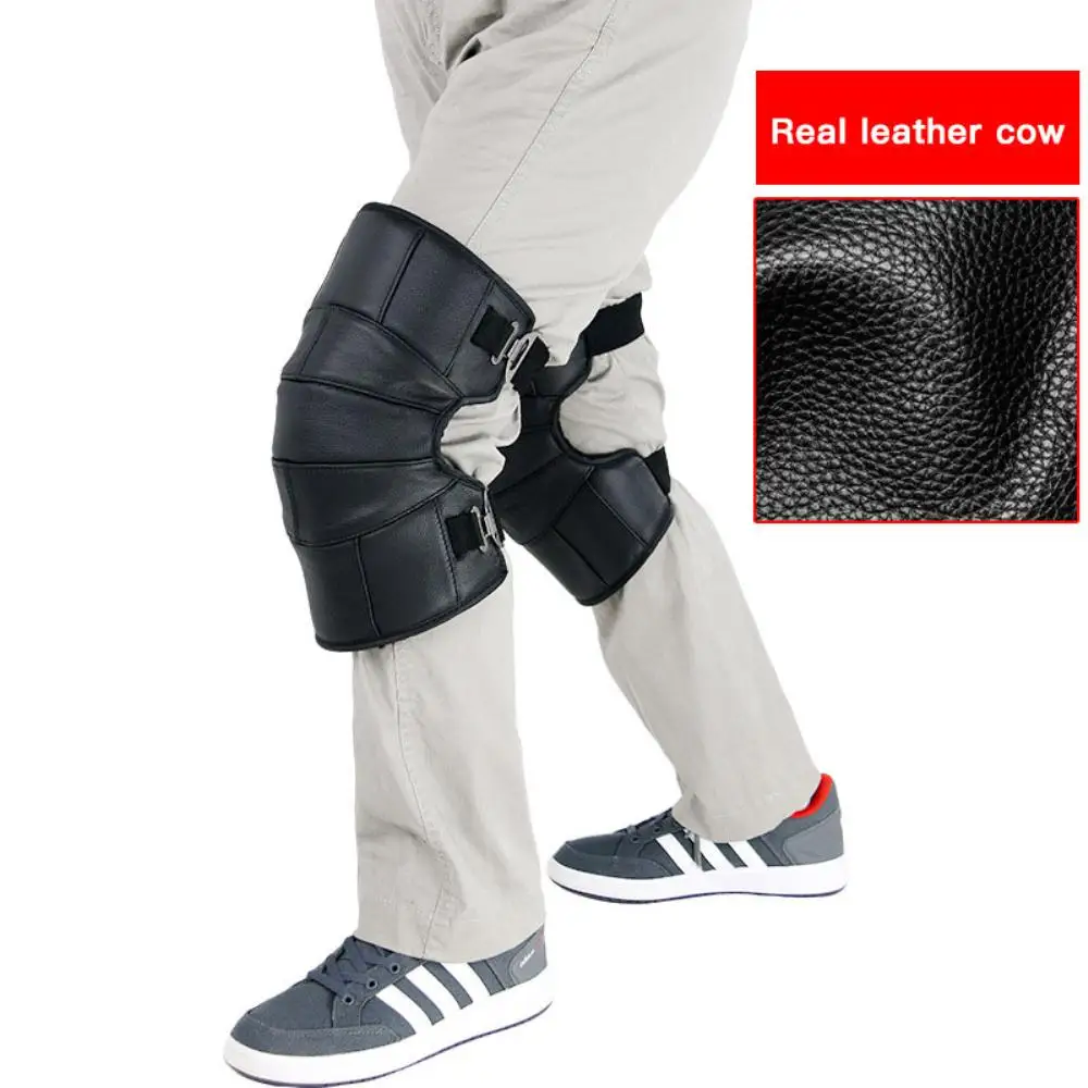 

Winter Warm Motorbike Riding Knee Pads Men Women Motorcycle Kneepad Windproof Leather Wool Knee Pads Protective Guard