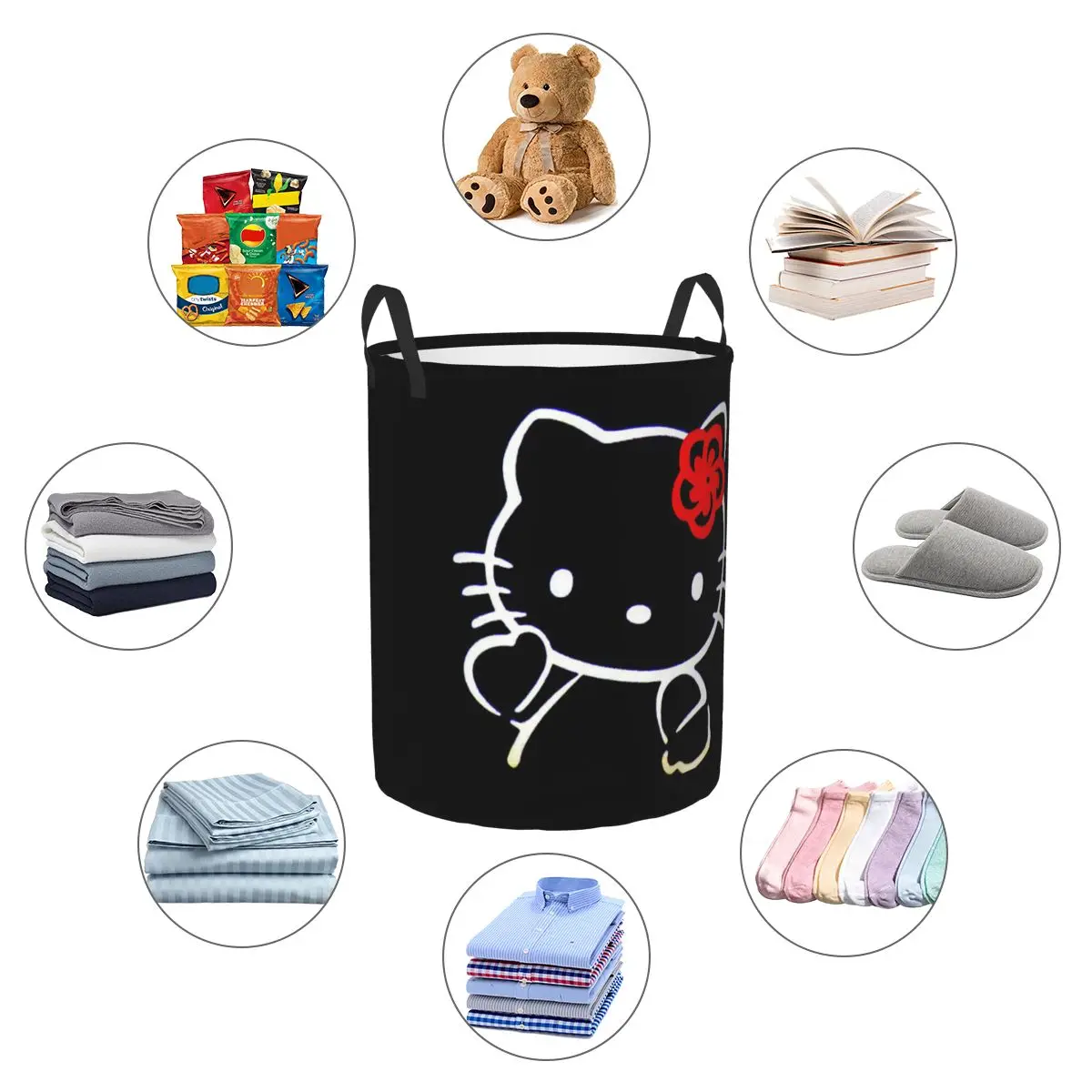 Корзина для белья Hello Kitty Sanrio складная корзина мультяшная игрушка хранения одежды