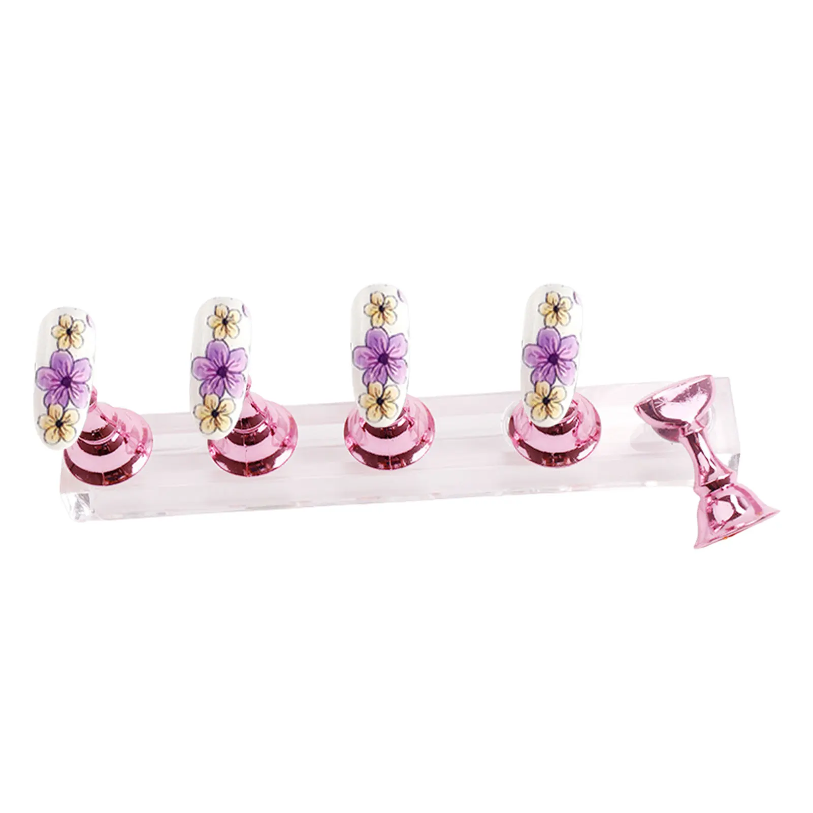 

Press On Nail Stand Nail Art Supplies Press On False Nail Tip Holder For Beginner Painting Nails Practice Nail Display False