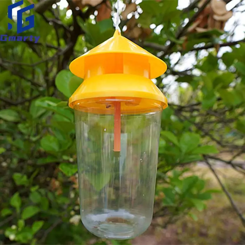 

Fruit Fly Trap Killer Plastic Yellow Drosophila Trap Fly Catcher Traps Pest Insect Control For Home Gardens Farm Orchard