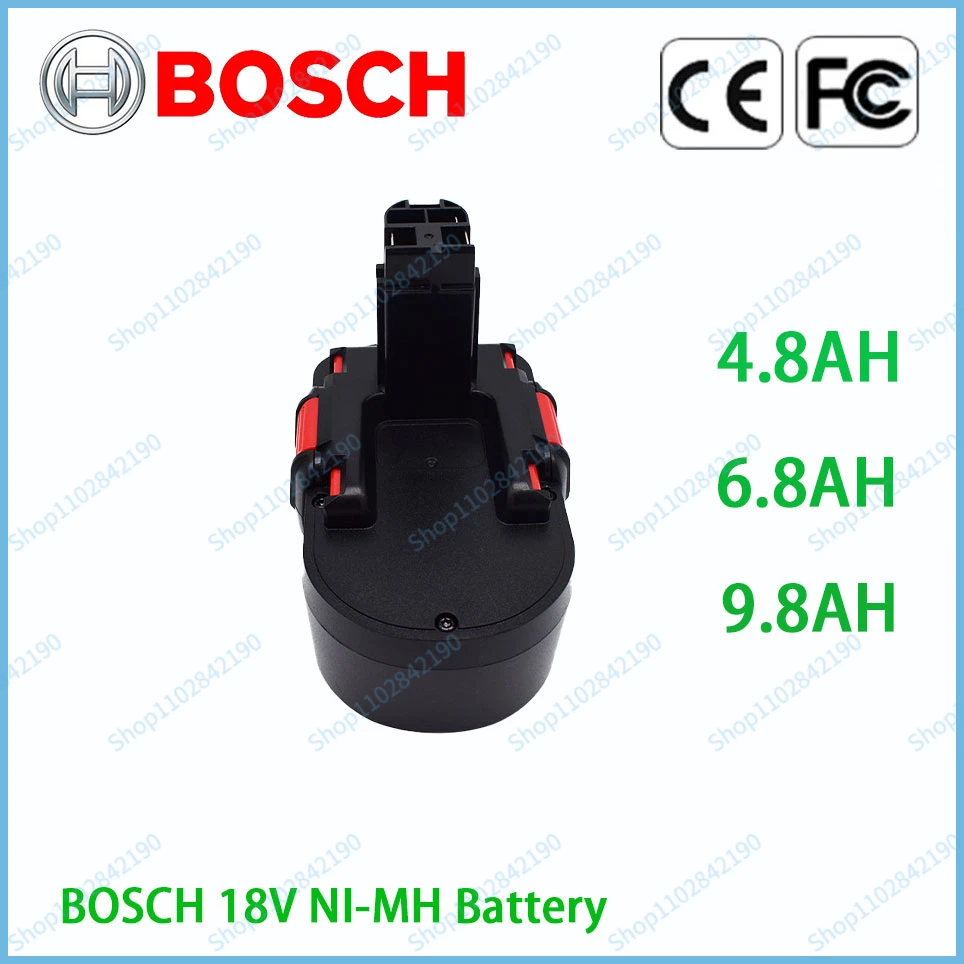 

Bosch 18V 6.8Ah Ni-MH Remplacement Battery pour BoschBAT025 BAT026 BAT160 2607335277 2607335535 2607335735 PSR18 VE-2 GSR18 VE-2