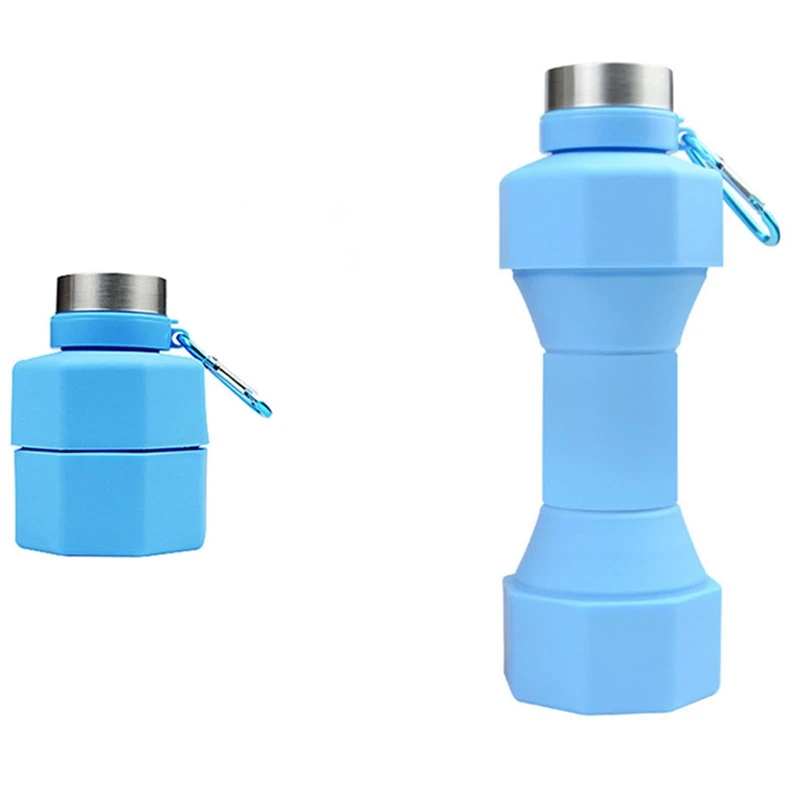 Складная Силиконовая Бутылка Для Воды 650 Мл