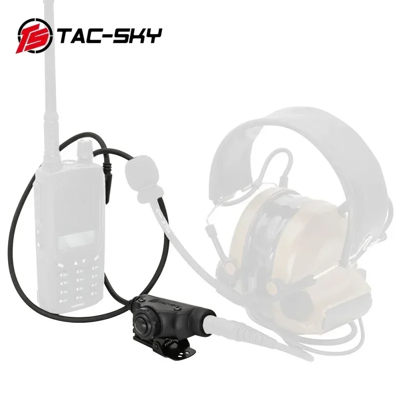 TAC-SKY 2-контактный адаптер Kenwood U94 PTT совместимый с радиоприемниками UV5R Baofen