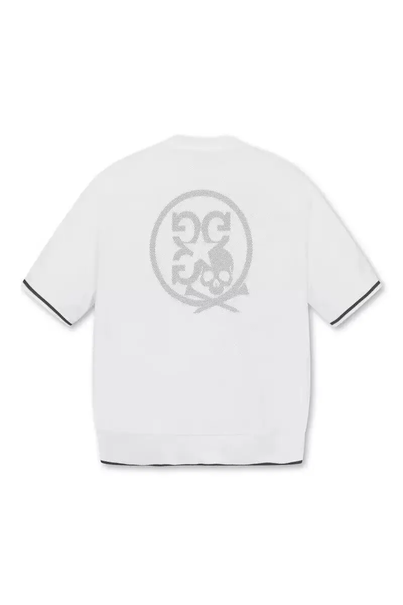 Golf wear 23 Summer Golf men's logo crew-neck mesh breathable short-sleeved T-shirt