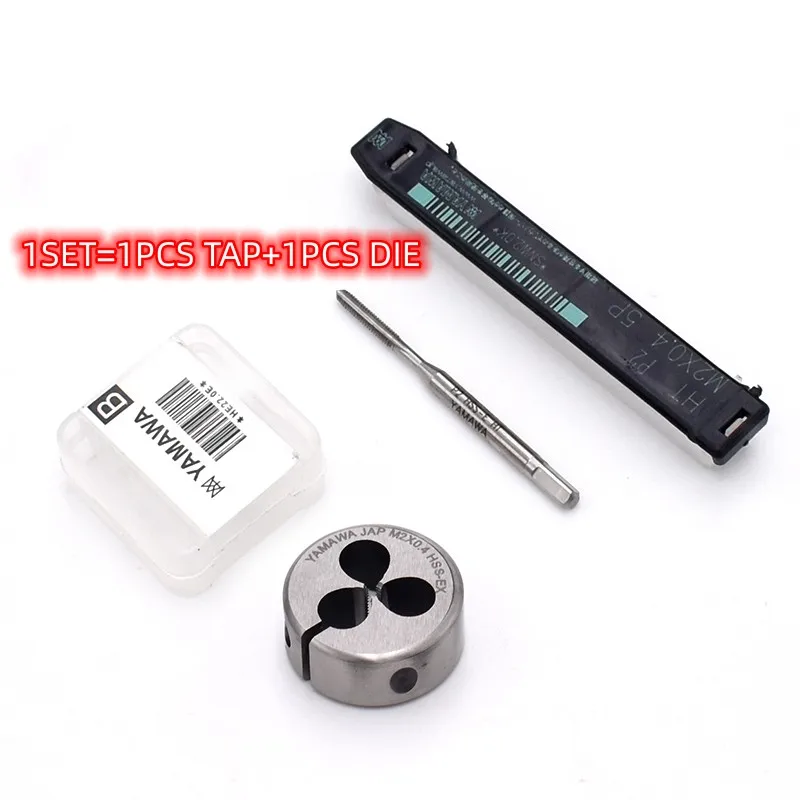 Ручной метчик YAMAWA и круглая матрица, метчик с мелким шагом резьбы, инструмент для обработки внешней резьбы HSSE M11 M12