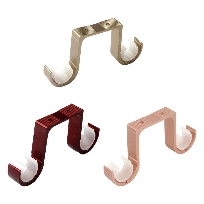 

Curtain Rod Brackets Double Rod Ceiling-Mount Curtain Holders Curtain Brackets