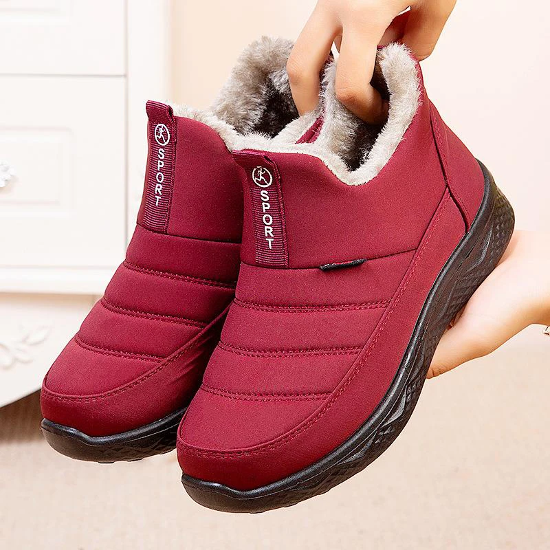 

Snow Boots Women Fashion Shoes Woman Slip On Platform Boots Ladies New Waterproof Ankle Boots Casual Winter Shoes Botas Mujer