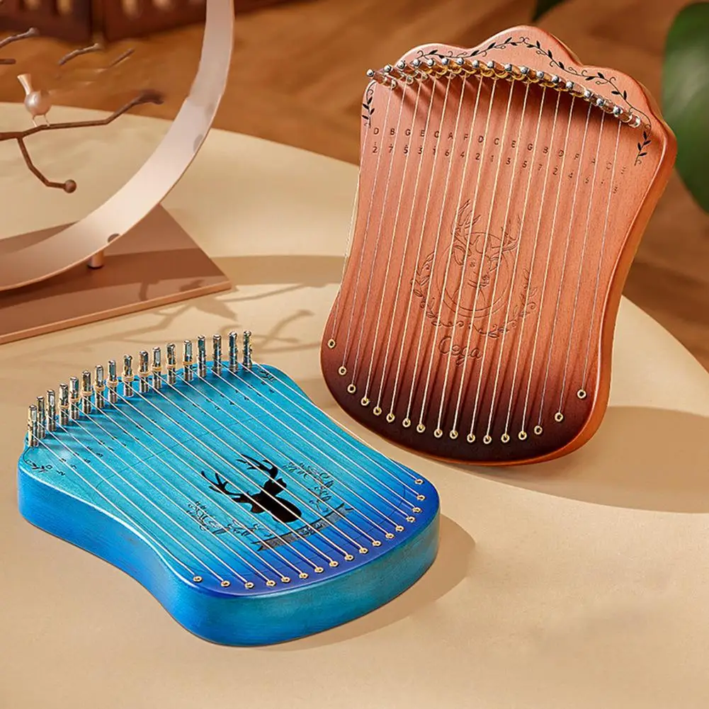 

Wholesale Harp 17 Strings Piano Harp Lyre Harp Wooden Beech Strings Harp Beginner Small Musical Instruments For Gifts Drop ship