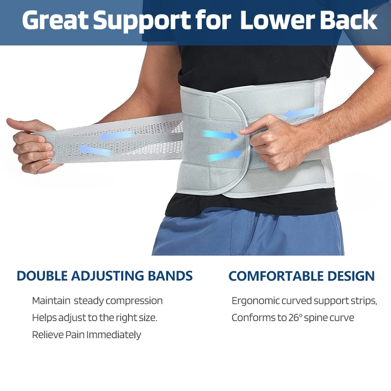 Waist Trainer Men Back Support Belt Tummy Control Flat Belly Warp Bands Adjustable Slimming Waist Trimmer Workout Shapewear