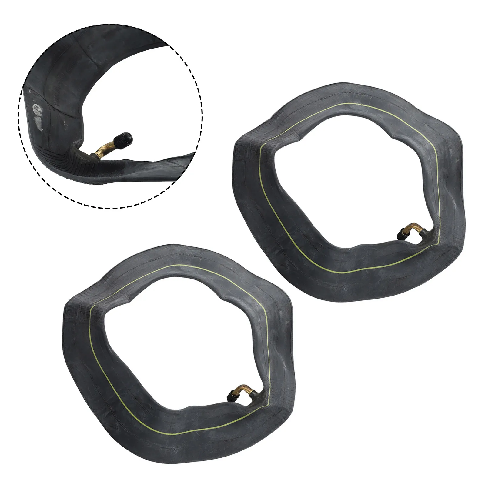 10-дюймовая резиновая внутренняя трубка 1/2 шт. черная + желтая сменная утолщенная