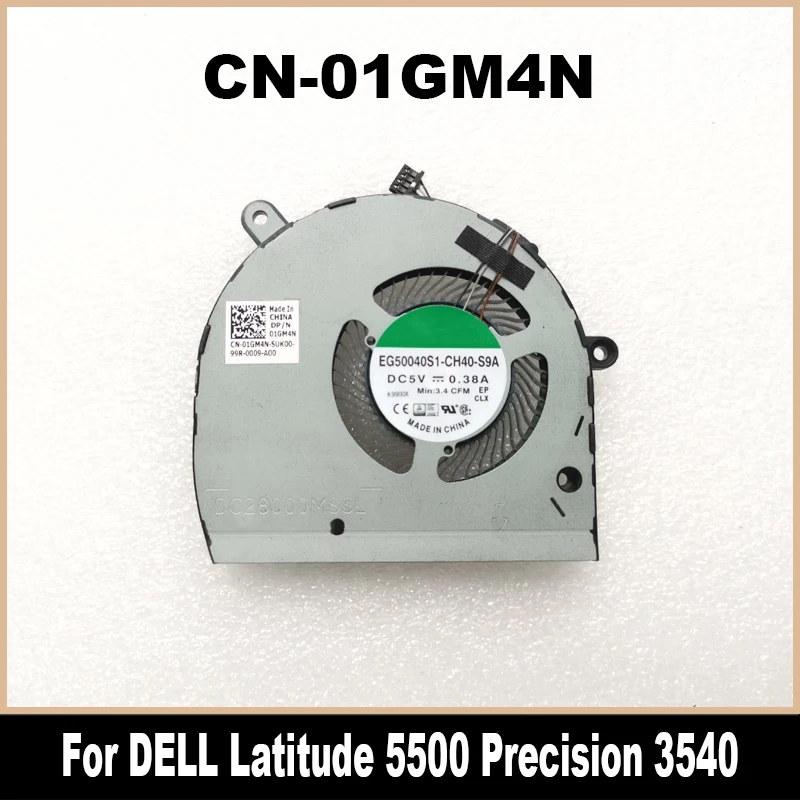 Новый оригинальный 01GM4N 01VYYW для Dell Latitude 5500 Persion 3540 охлаждающий вентилятор ноутбука