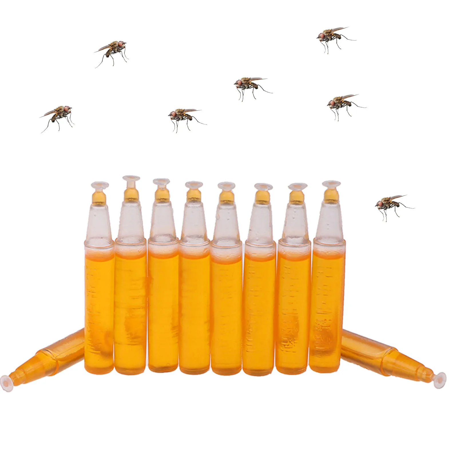 

10PCS Fruit Fly Attractant 2ml Trap Bait Beekeeping Tool Killer Orchard Repellents Supplies Trapping Tool