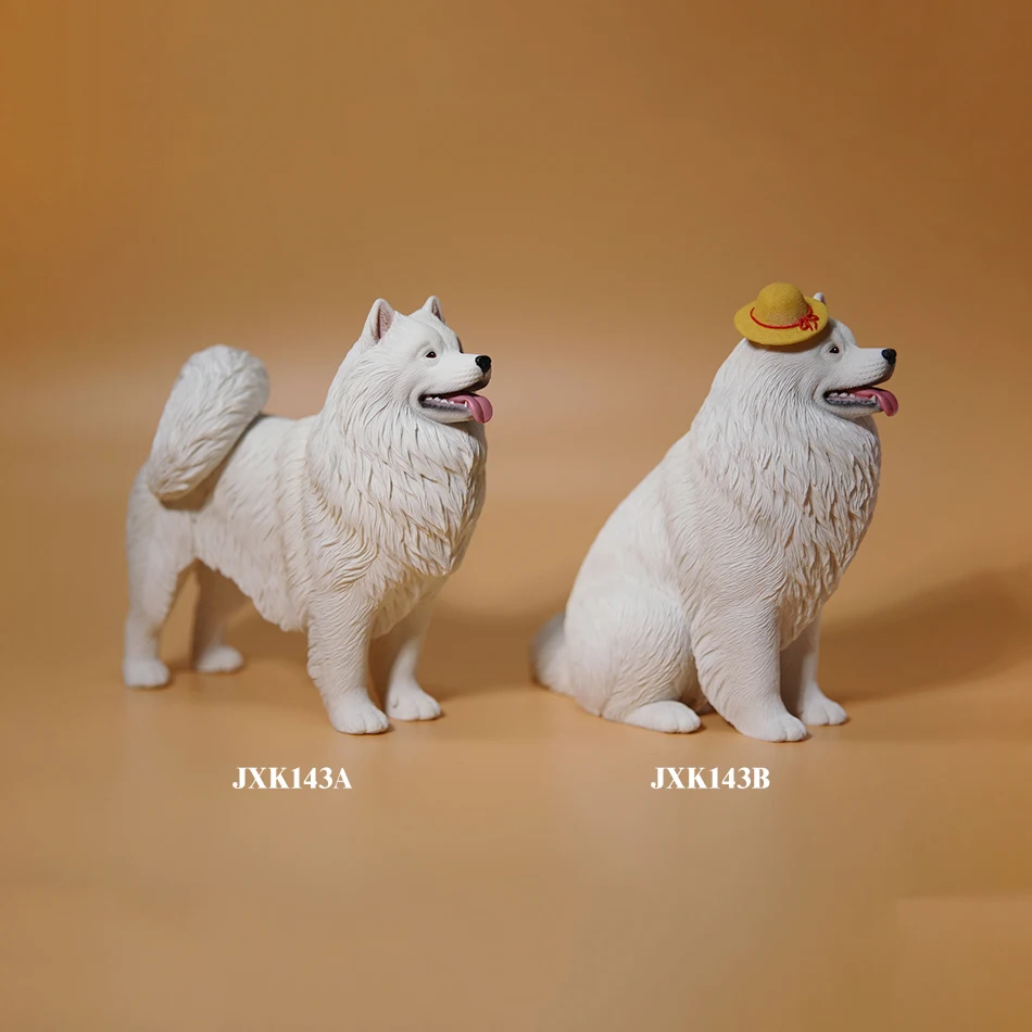 

In Stock JXK JXK143 1/6 Scale Soldier Scene Accessories Simulated Samoya Dog Animal Model for 12" Action Figure Body Toys