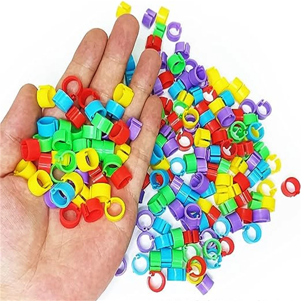 

100 Pcs Pigeons Rings 8mm Bayonet Identification Ring Opening Pigeon Ring Color Pigeon Foot Ring Pigeon Supplies Bird Appliances