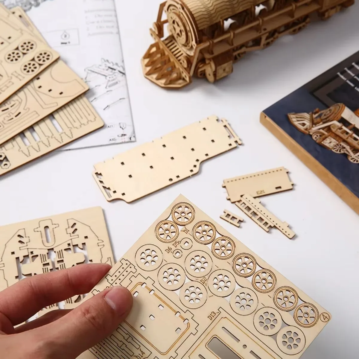 1/72 3D модель поезда в стиле ретро игрушки для подростков и взрослых механический