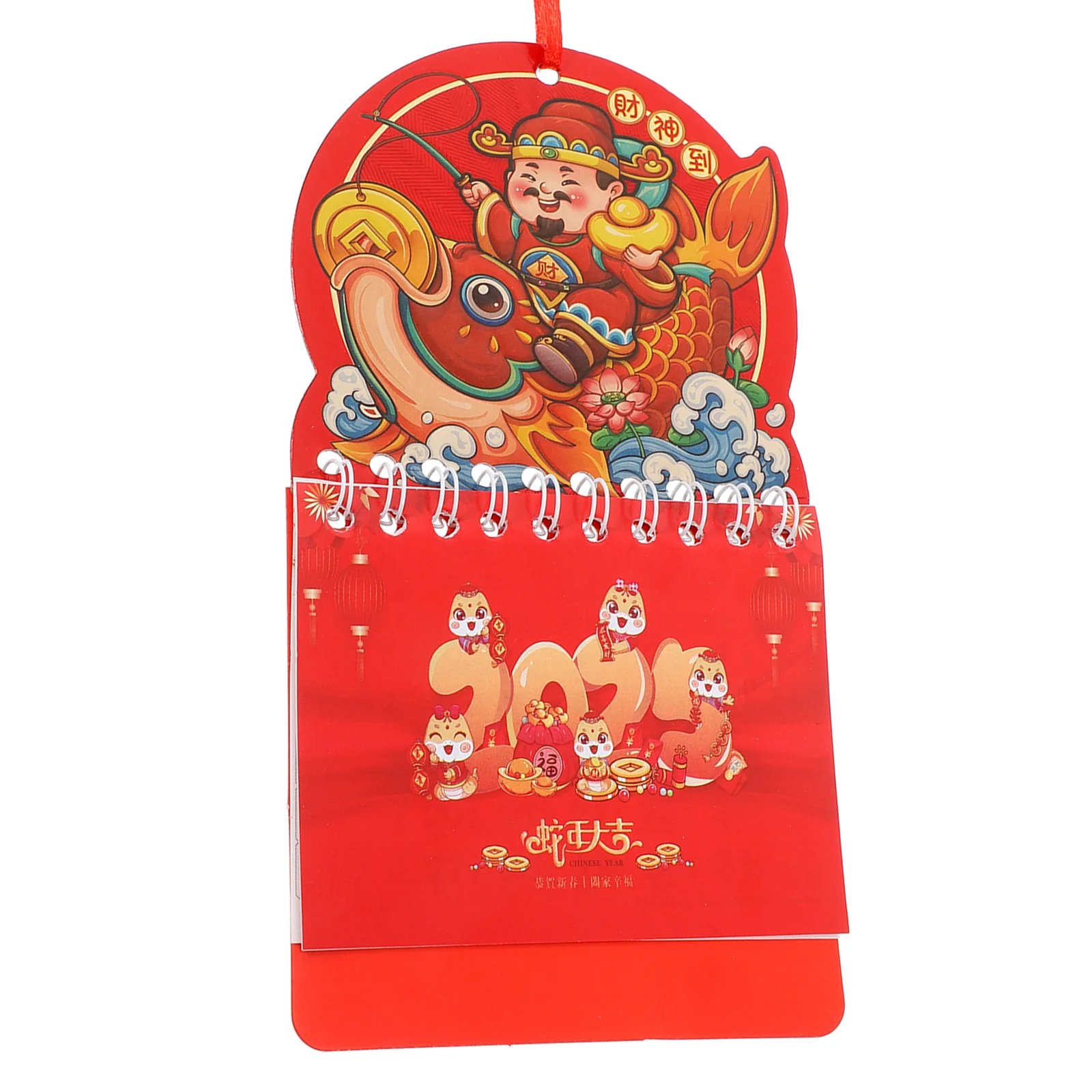 Тег-календарь Новогодний китайский ежемесячный настенный календарь змеи