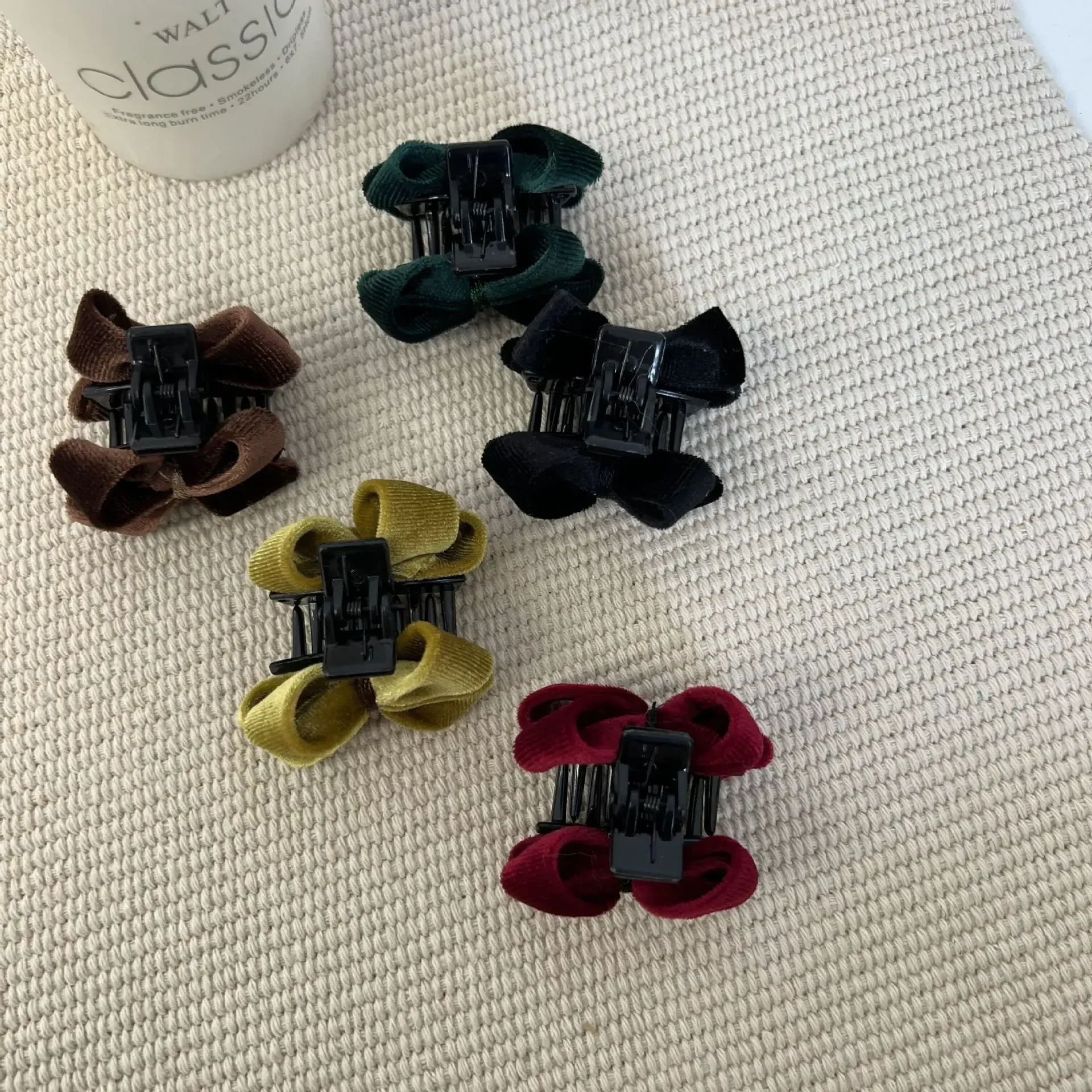 Бархатный галстук-бабочка заколка для волос в стиле принцессы милый