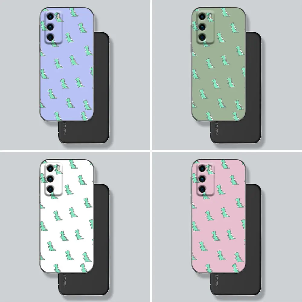 

Phone Case For Huawei P30 P40 P10 P20 Lite P50 Pro P Smart Z 2019 2020 Cases Fundas Silicone Cover Cute Cartoon Dinosaur Animal
