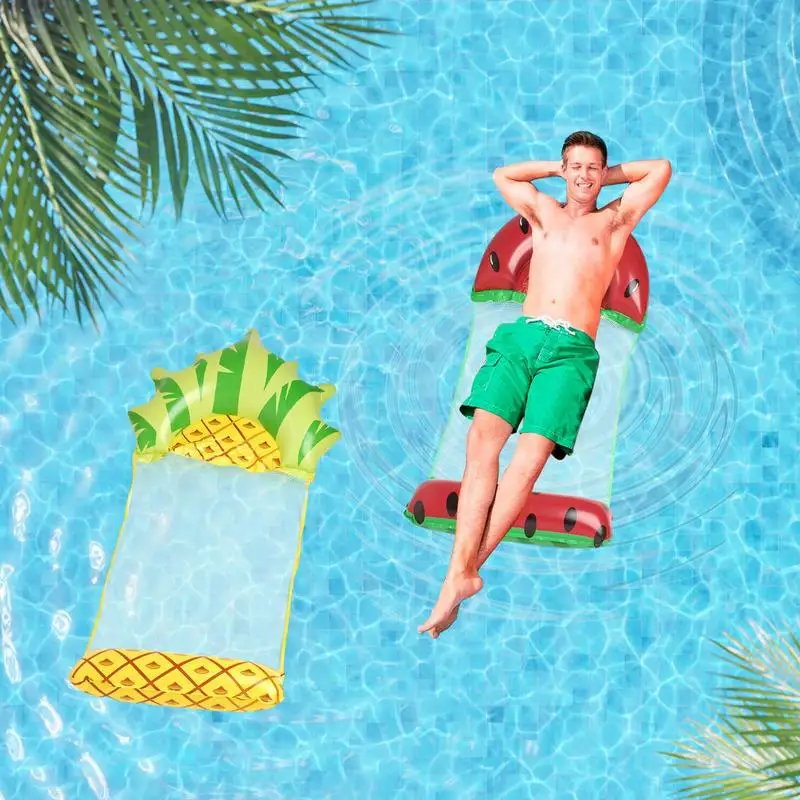 

Inflatable Pool Float Mat Floatings Bed Row Lounges Swimming Bed Summer Outdoor Swimming Pool Water Pool Party Beach Hammock