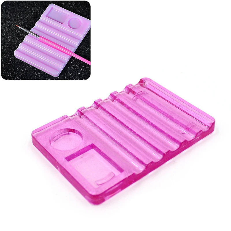 

1pc Acrylic Crystal Nail Art Brush Holder UV Gel Manicure Brush Pen Display Rest Stand Nail Tools Decorations Accessories